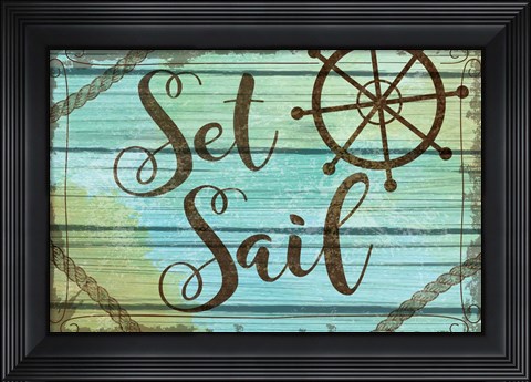 Framed Set Sail Print