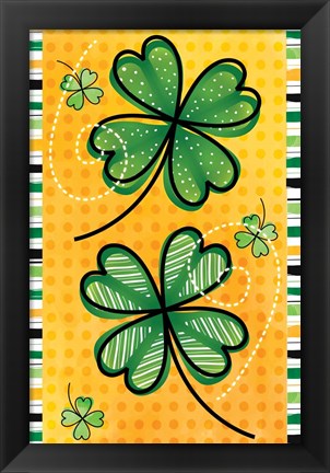 Framed 4 Leaf Clovers Print