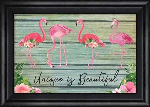 Framed Unique is Beautiful Print