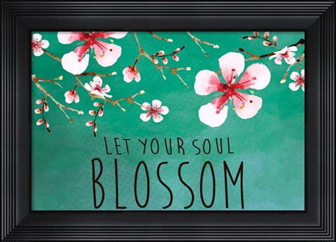 Framed Cherry Blossoms Print