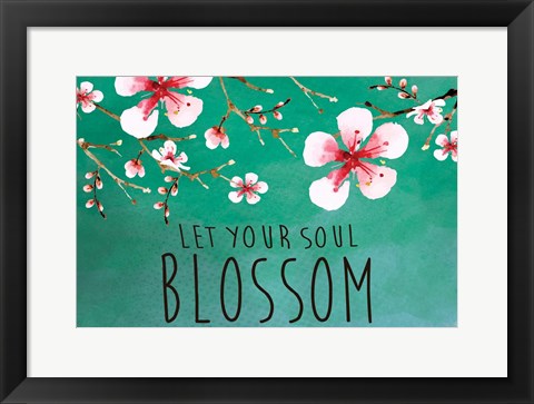 Framed Cherry Blossoms Print