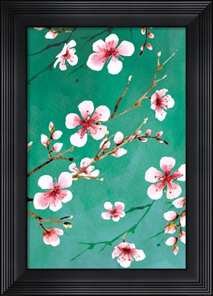Framed Cherry Blossoms III Print