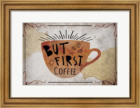 Framed Coffee Typography II Print