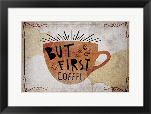 Framed Coffee Typography II Print