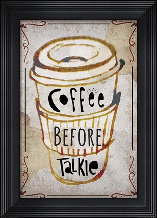Framed Coffee Typography III Print
