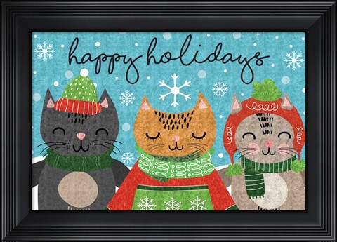 Framed Happy Holidays Print