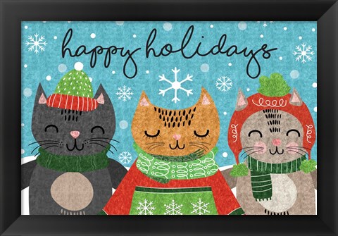 Framed Happy Holidays Print