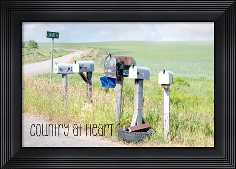 Framed Country at Heart Print