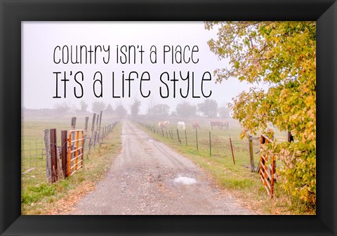 Framed Country Style Print