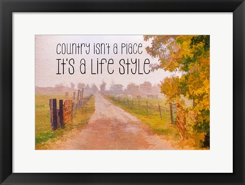 Framed Country Style Print