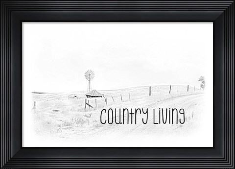 Framed Country Living Print