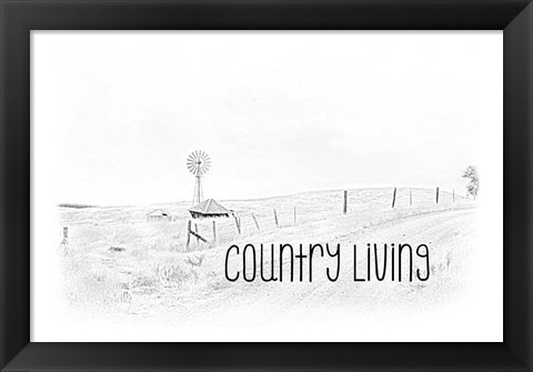 Framed Country Living Print