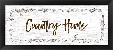 Framed Country Home Print