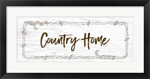 Framed Country Home Print