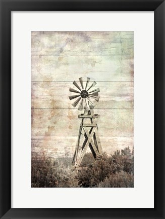 Framed Windmill Silent Print