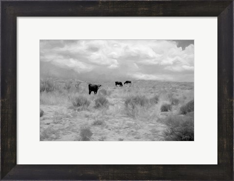 Framed Grazin on Grass Print