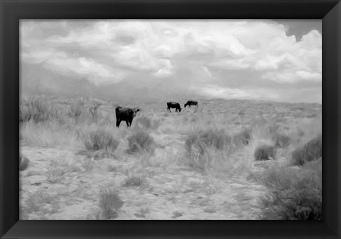 Framed Grazin on Grass Print