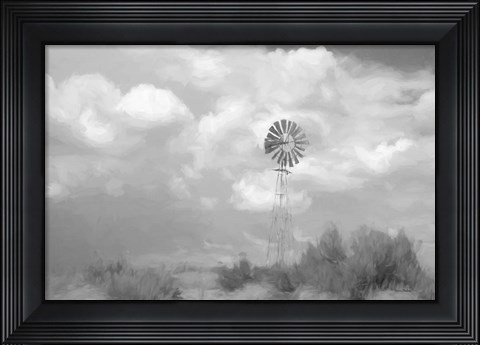 Framed Abstract Windmill Print