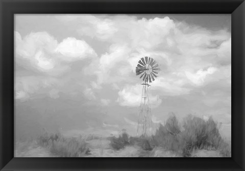 Framed Abstract Windmill Print