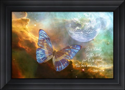 Framed Give Thanks Print
