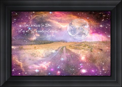 Framed Tell All His Wonderful Works Print