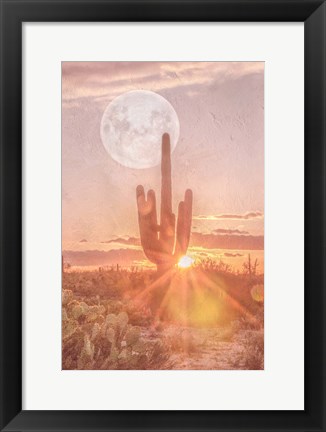 Framed Sunset Moonrise Print