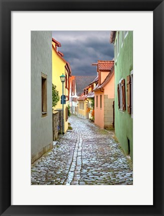 Framed Rothenberg Cobblestone Lane Print