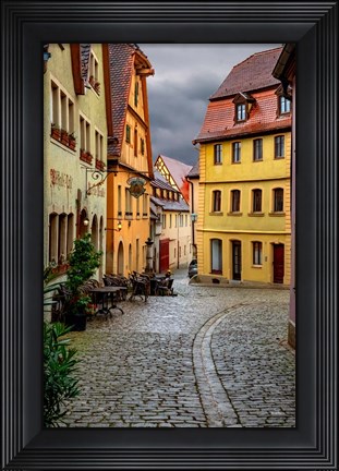 Framed Rothenberg Street Cafe Print