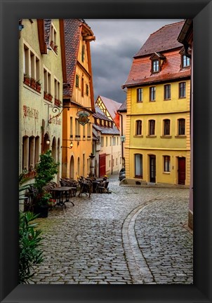 Framed Rothenberg Street Cafe Print