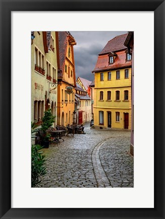 Framed Rothenberg Street Cafe Print