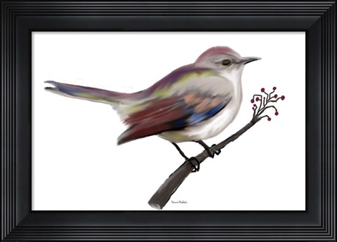 Framed Bird II Print
