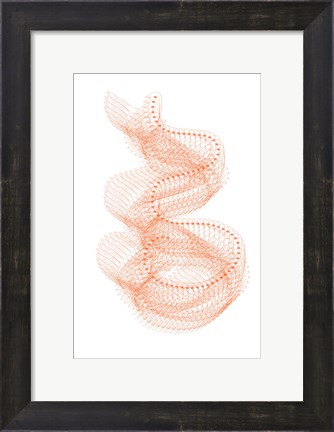 Framed Abstract Birds I Print