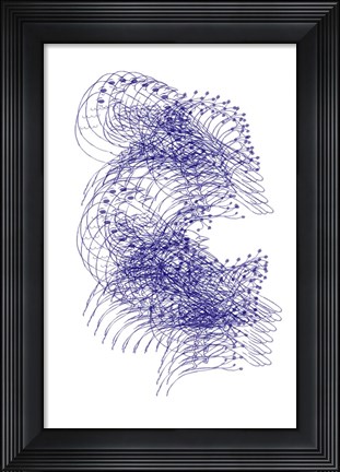 Framed Abstract Birds IV Print