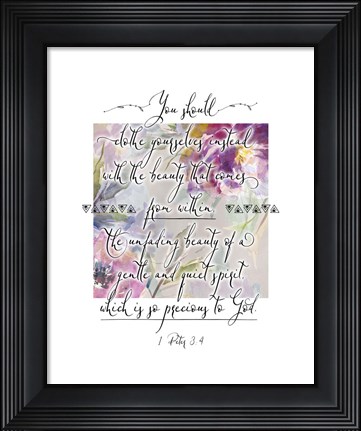 Framed 1 Peter 3-4 Print