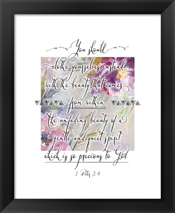 Framed 1 Peter 3-4 Print