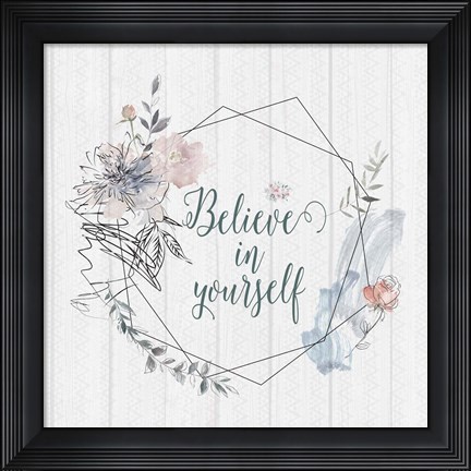 Framed Believe Print