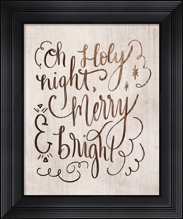 Framed Holy Night Print