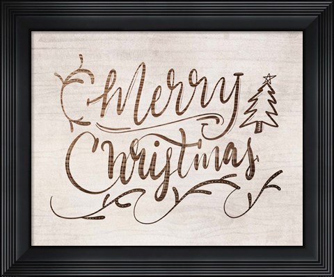 Framed Merry Christmas Print