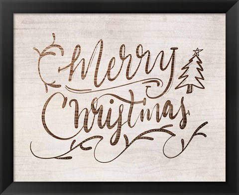 Framed Merry Christmas Print