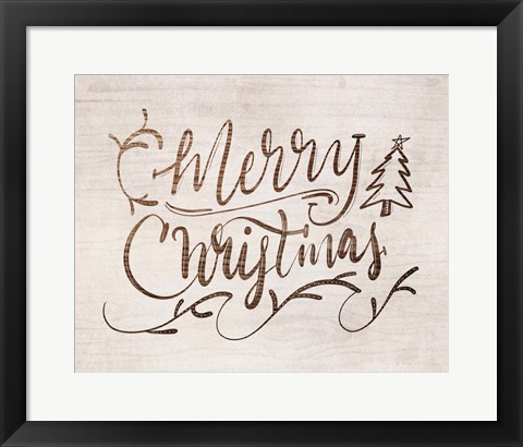 Framed Merry Christmas Print