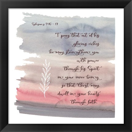 Framed Ephesians Watercolor Print