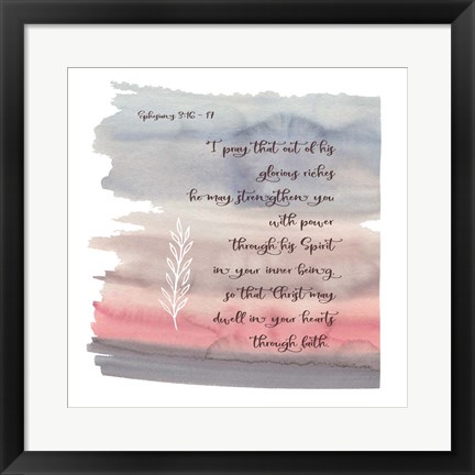 Framed Ephesians Watercolor Print