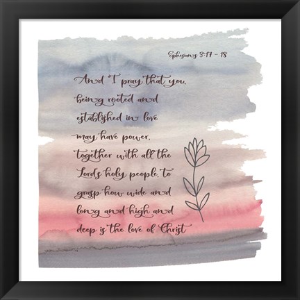 Framed Ephesians Watercolor Print