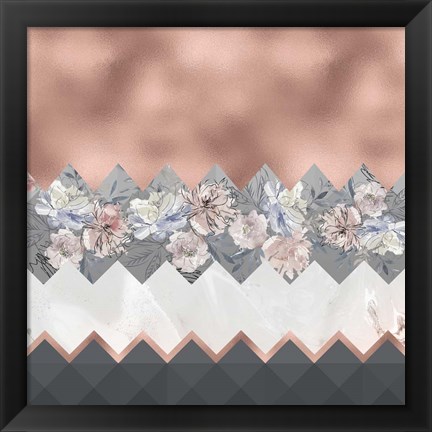Framed Scandinavian Pink Print