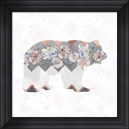Framed Square Bear Print