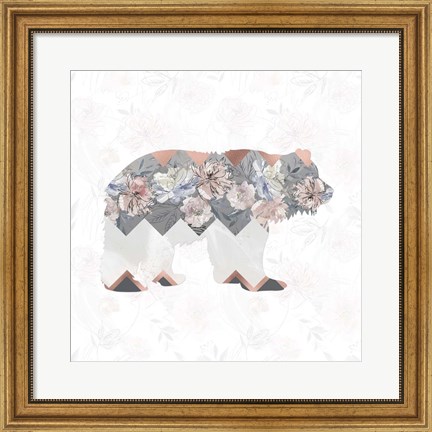 Framed Square Bear Print