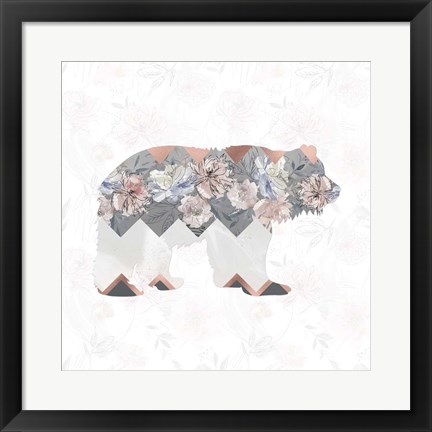 Framed Square Bear Print