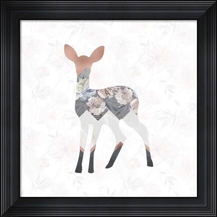 Framed Square Deer Print