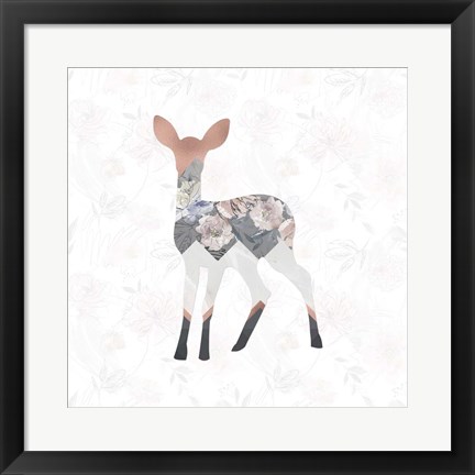 Framed Square Deer Print
