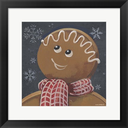Framed Gingerbread Cookie Print